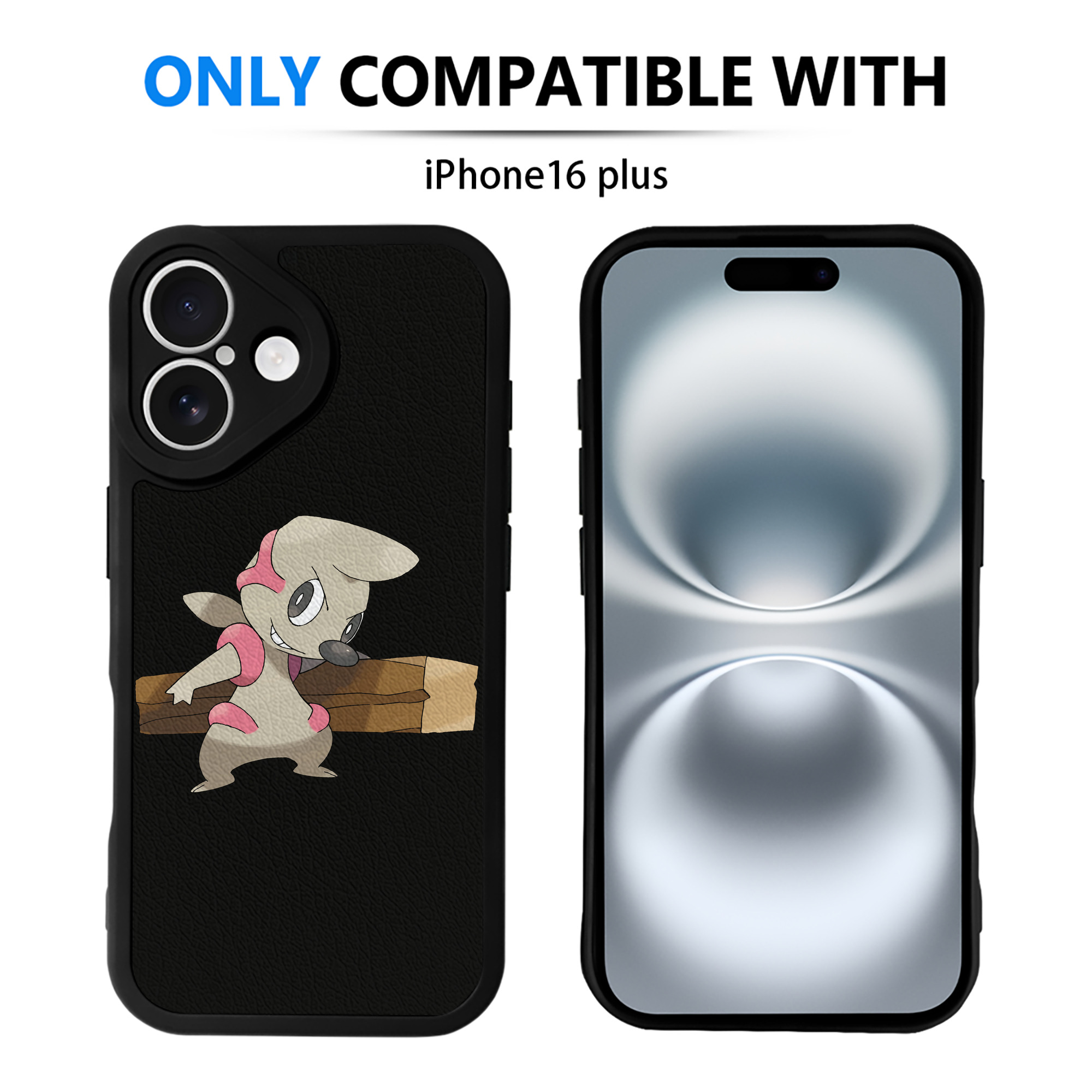 （画像用） ポケットモンスター Pokémon 【iPhone 16シリーズ対応】シリコンスマホケース（レザー調） 材質：シリコン